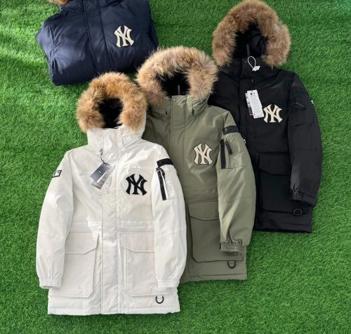 MLB New York Yankees Parka Hooded Down Jacket Multicolor
