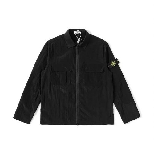 Stone Island Nylon Metal Overshirt Lightweight Jacket Black
