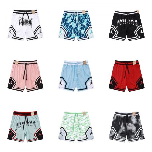 Jordan Diamond Basketball Shorts Mesh Athletic Wear Multicolor