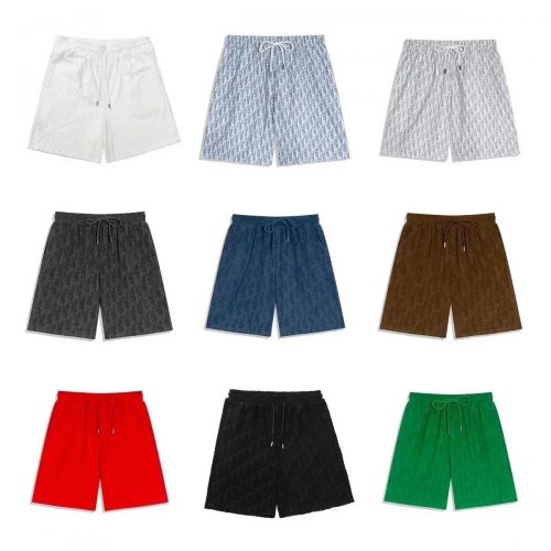Dior Oblique Towelling Casual Shorts Multicolor