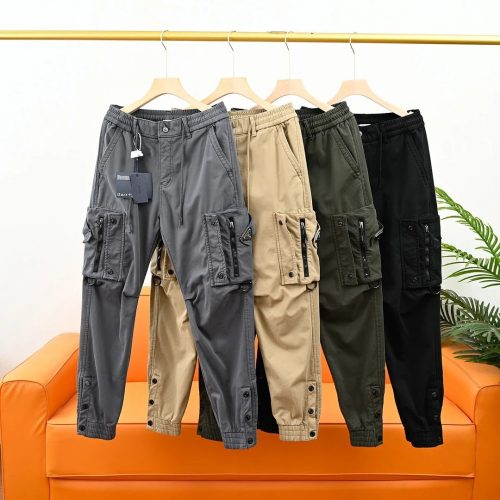 Design Multi-Pocket Cargo Joggers Casual Pants Multicolor