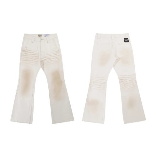 Gallery Dept. La Flare Denim Distressed Jeans White