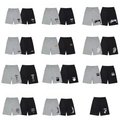 Stussy Graphic Print Streetwear Shorts Multicolor