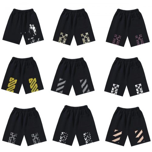 Off-White Arrows Graphic Streetwear Shorts Black