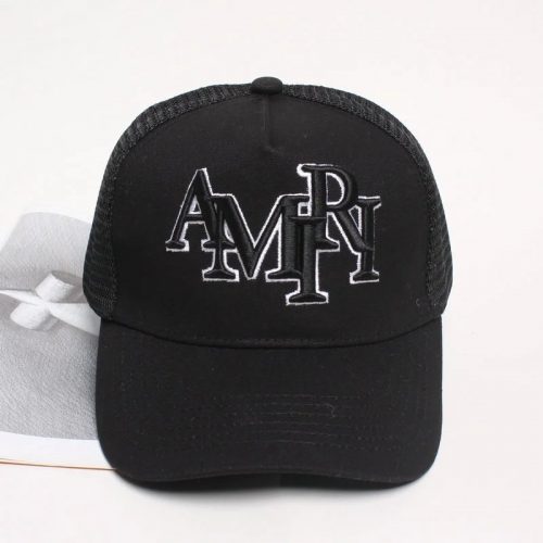 Amiri MA Trucker Hat Mesh Baseball Cap Black