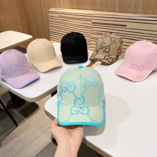 Gucci Jumbo GG Canvas Baseball Cap Monogram Streetwear Hat Multicolor
