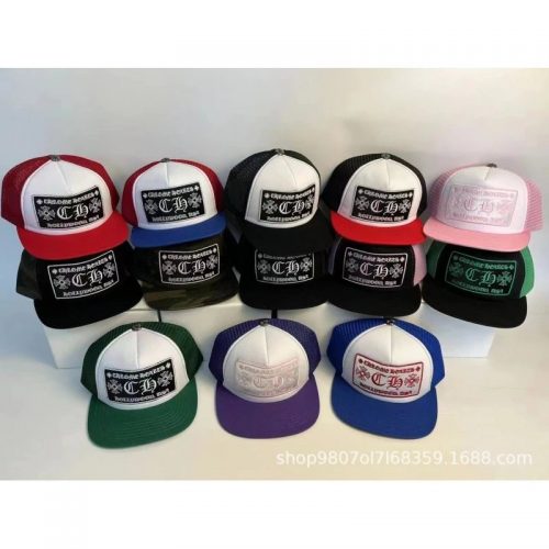Chrome Hearts Trucker Hat Mesh Baseball Cap Multicolor