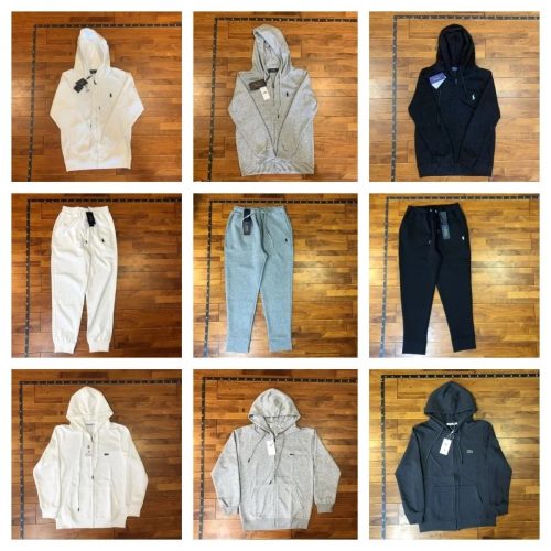 Polo Ralph Lauren PRL Zip-Up Hoodie and Joggers Casual Matching Set Multicolor
