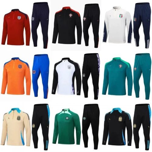 Adidas National Team Training Tracksuit Soccer Jersey Set Multicolor