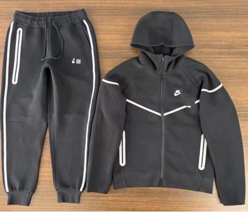 Nike Tech Fleece Sporty Tracksuit Set Black