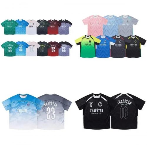 Trapstar Football Jersey Streetwear Soccer Jersey Multicolor