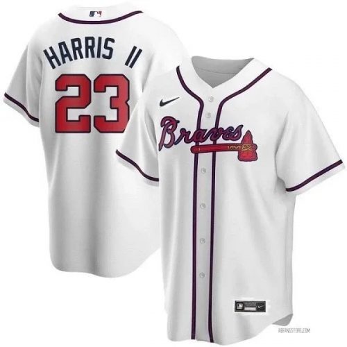 Nike Atlanta Braves Michael Harris II 23 Baseball Jersey White