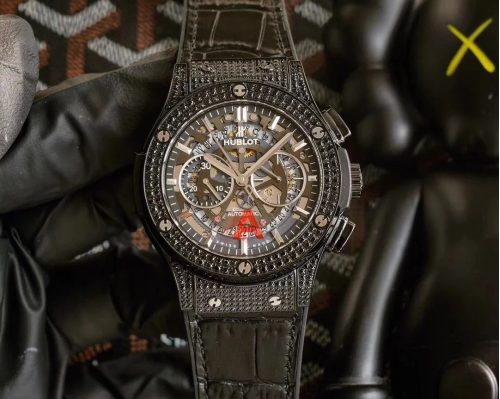 Hublot Big Bang Black Diamond Luxury Watch Black