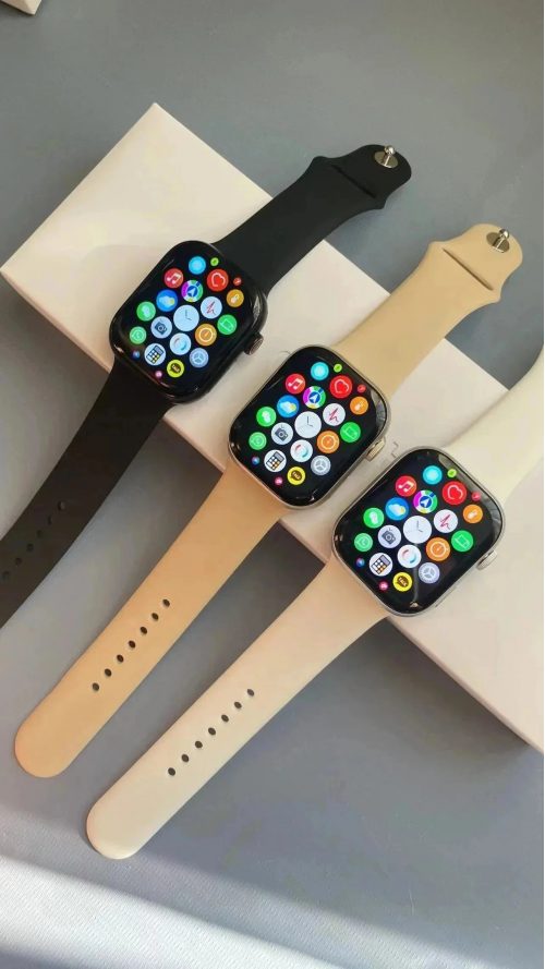 Apple Watch Series 7 Smartwatch Fitness Tracker Black and Beige