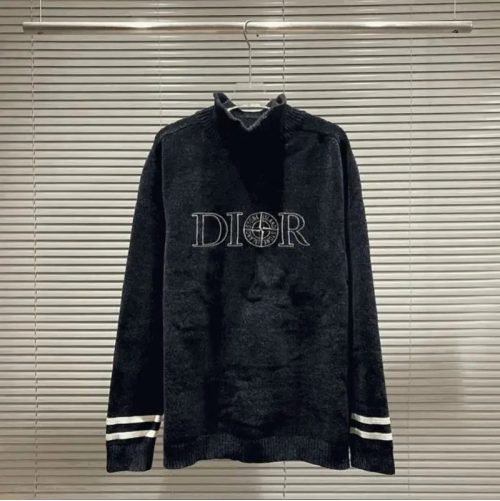 Dior Compass Logo Sweater Knit Pullover Black