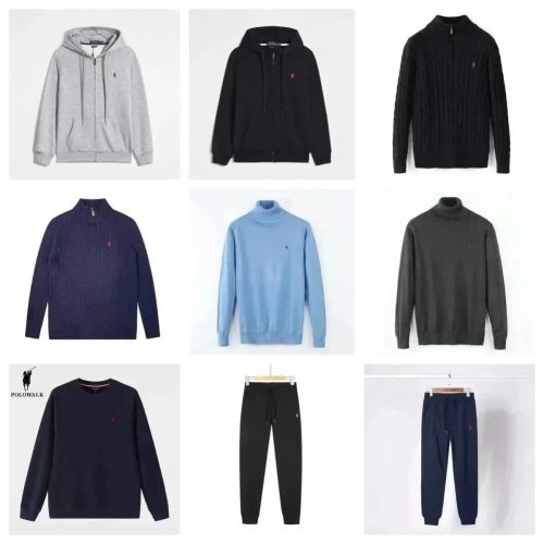 Polo Ralph Lauren Polo Classic Logo Sweater and Joggers Set Casual Knitwear Black and Navy