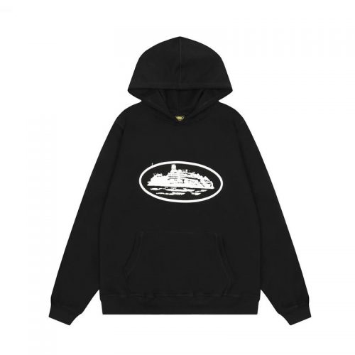 Brain Dead Boat Graphic Hoodie Casual Sweatshirt Black