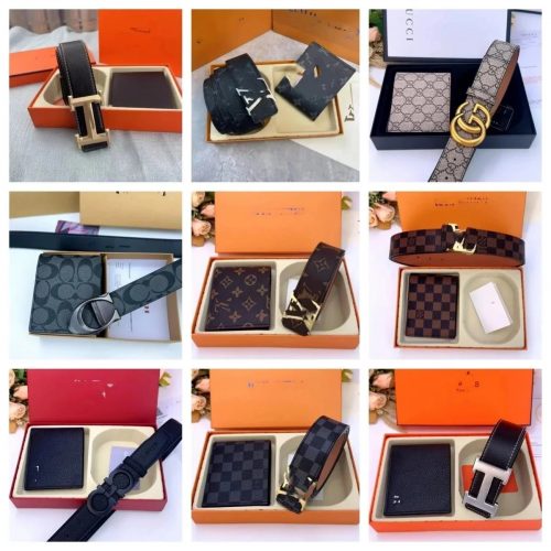 Gucci GG Buckle Monogram Belt Beige