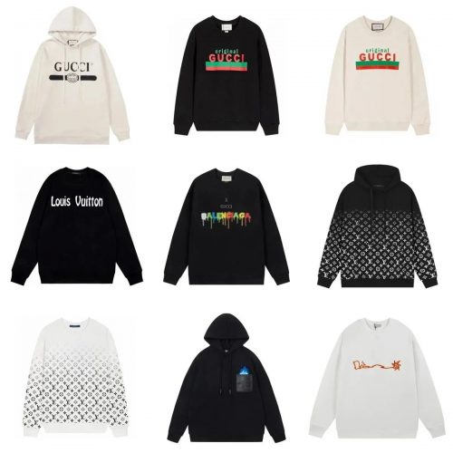 Gucci Original Logo Hoodie Casual Sweatshirt White