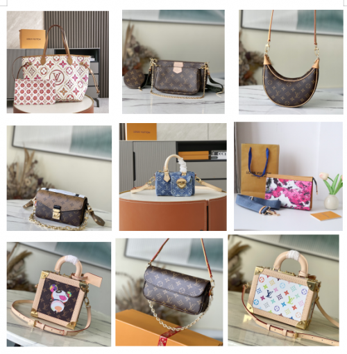 Louis Vuitton LV Monogram Collection Iconic Designer Handbag Multicolor