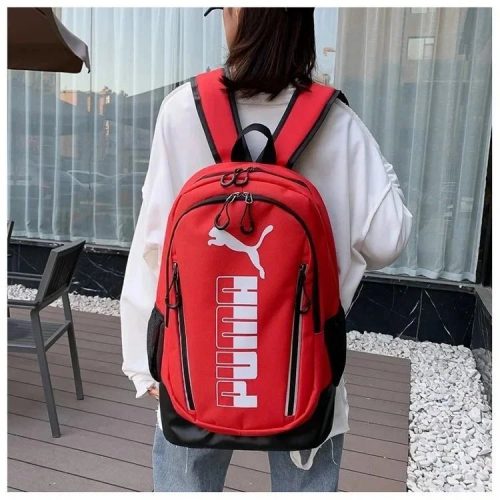 Puma Graphic Casual Backpack Red
