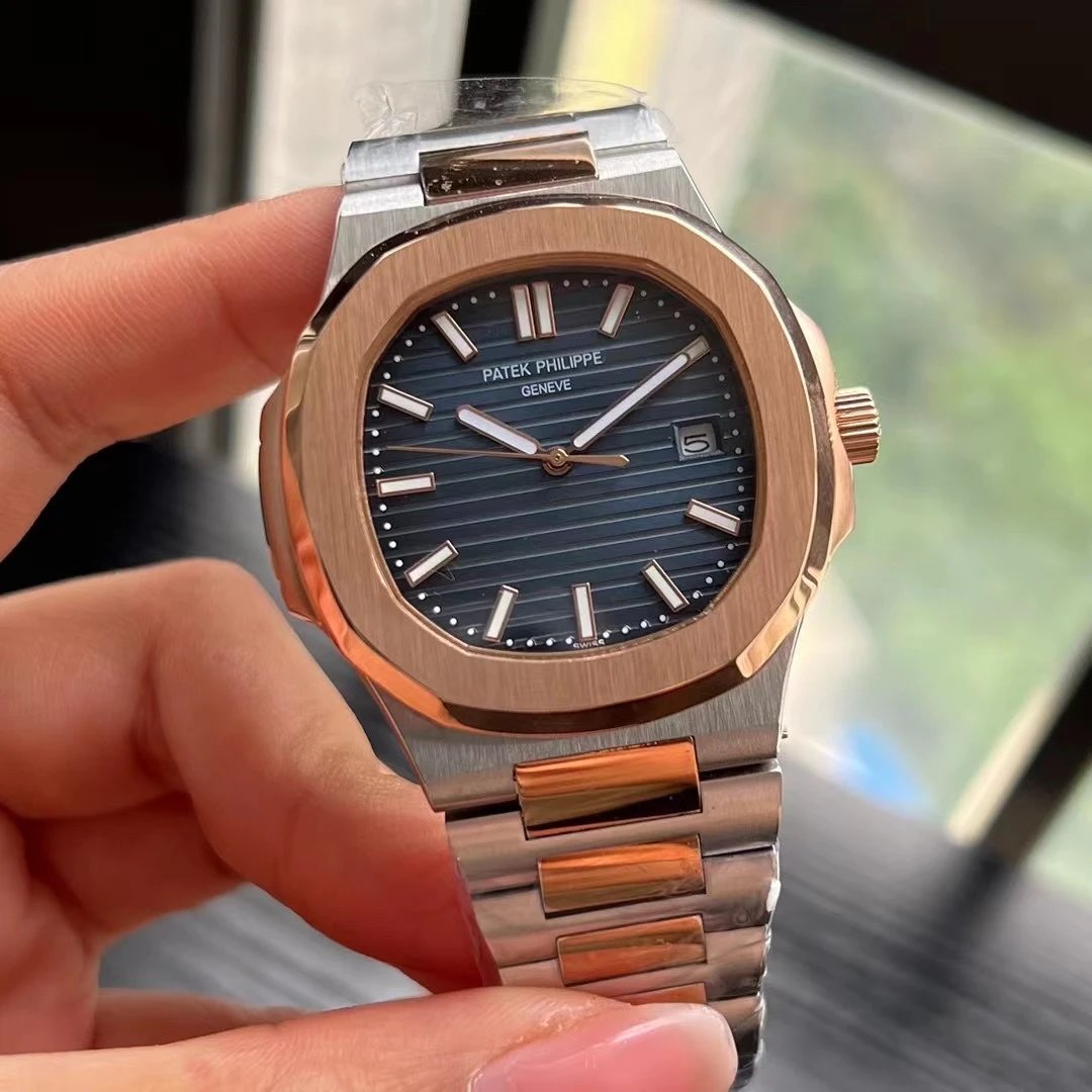 间玫瑰金壳·蓝盘钢带 间玫瑰金壳·蓝盘钢带