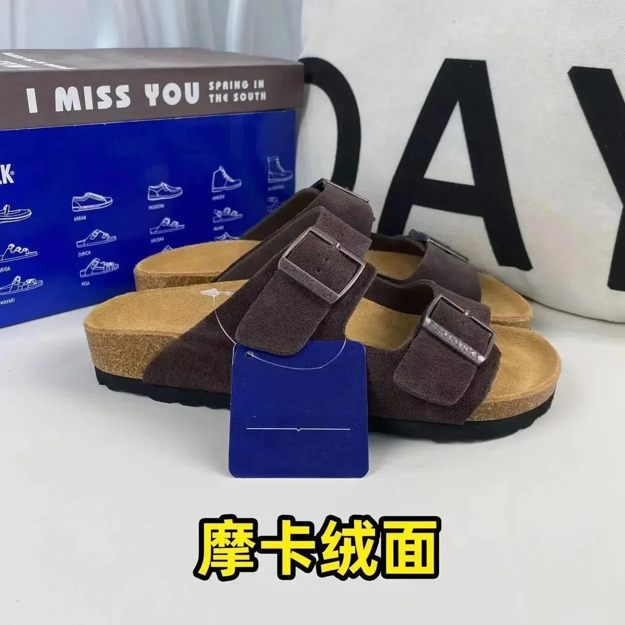 摩卡绒面 凉鞋 摩卡绒面 凉鞋