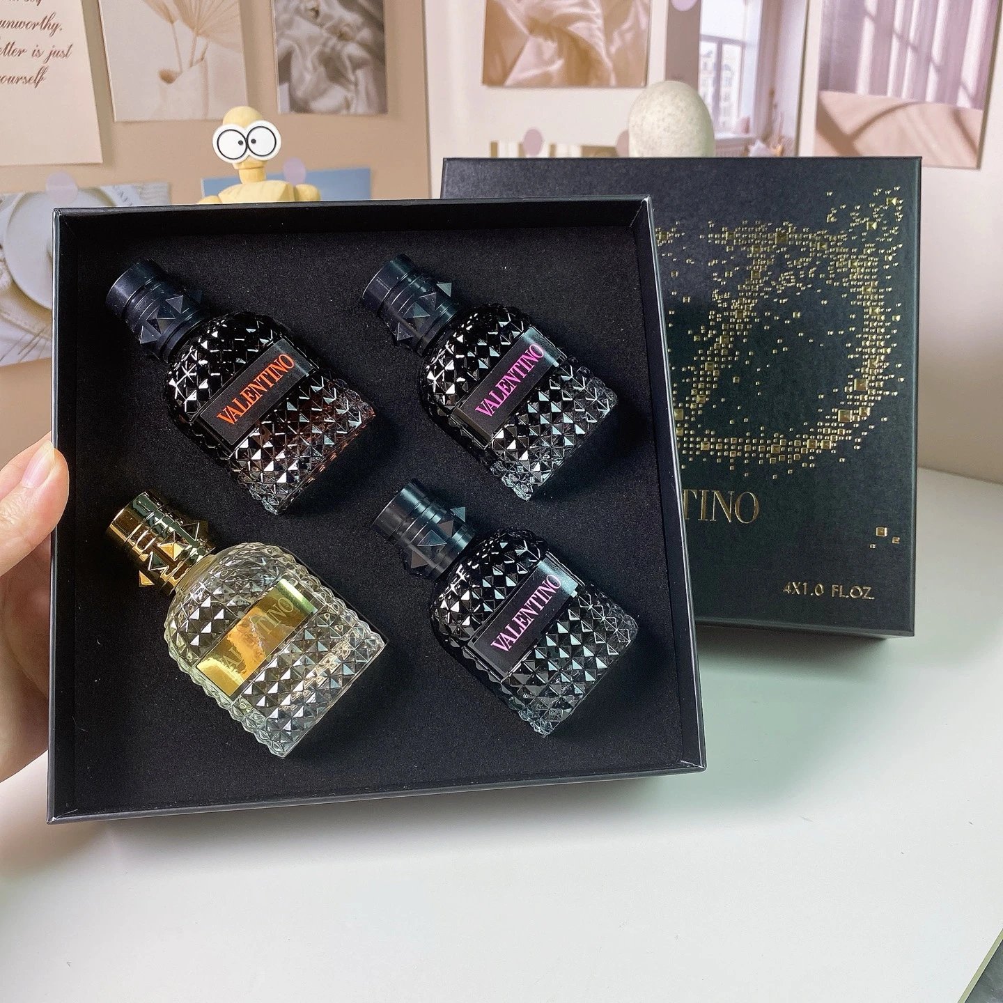 男士黑盒中样四件套30ml