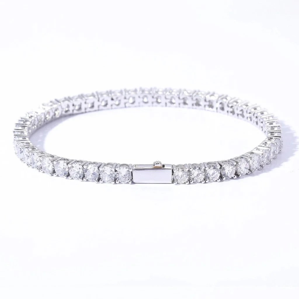 4mm-zircon-silver-tennis chain 4mm-zircon-silver-tennis chain