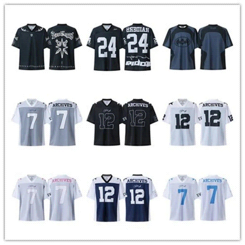 Design Archives Graphic Football Jersey Streetwear Sporty Multicolor