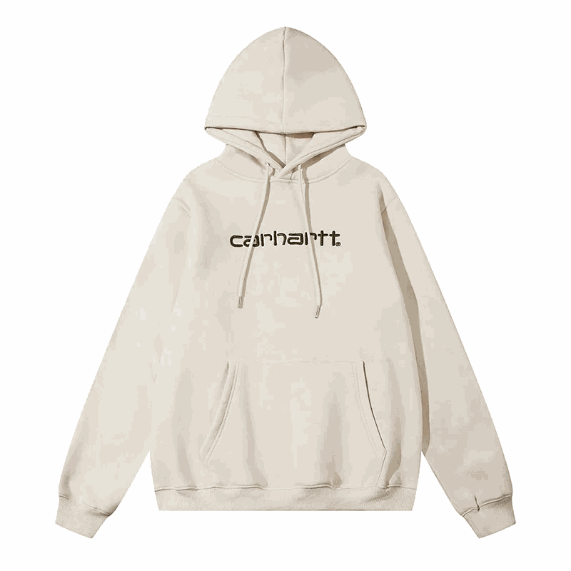 Carhartt Script Embroidery Oversized Hoodie Beige
