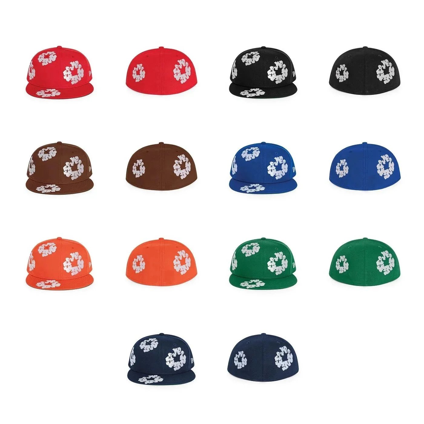 New Era Floral Print Snapback Cap Casual Headwear Multicolor
