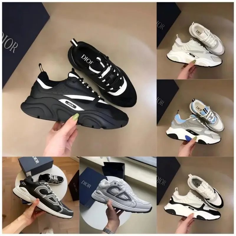 Dior B22 Chunky Sneakers Black and White
