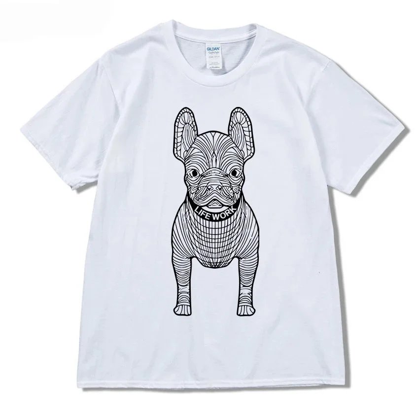 Lifework Dog Graphic Print T-Shirt White