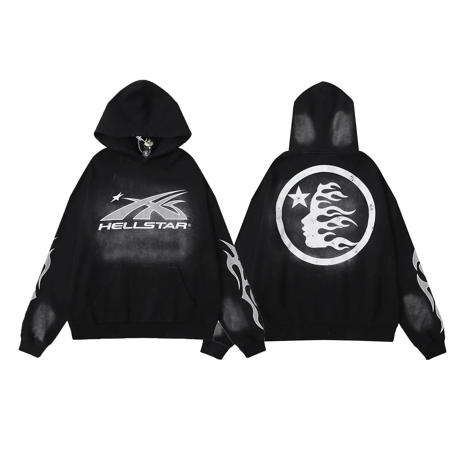 2215黑色洗水卫衣 2215黑色洗水卫衣