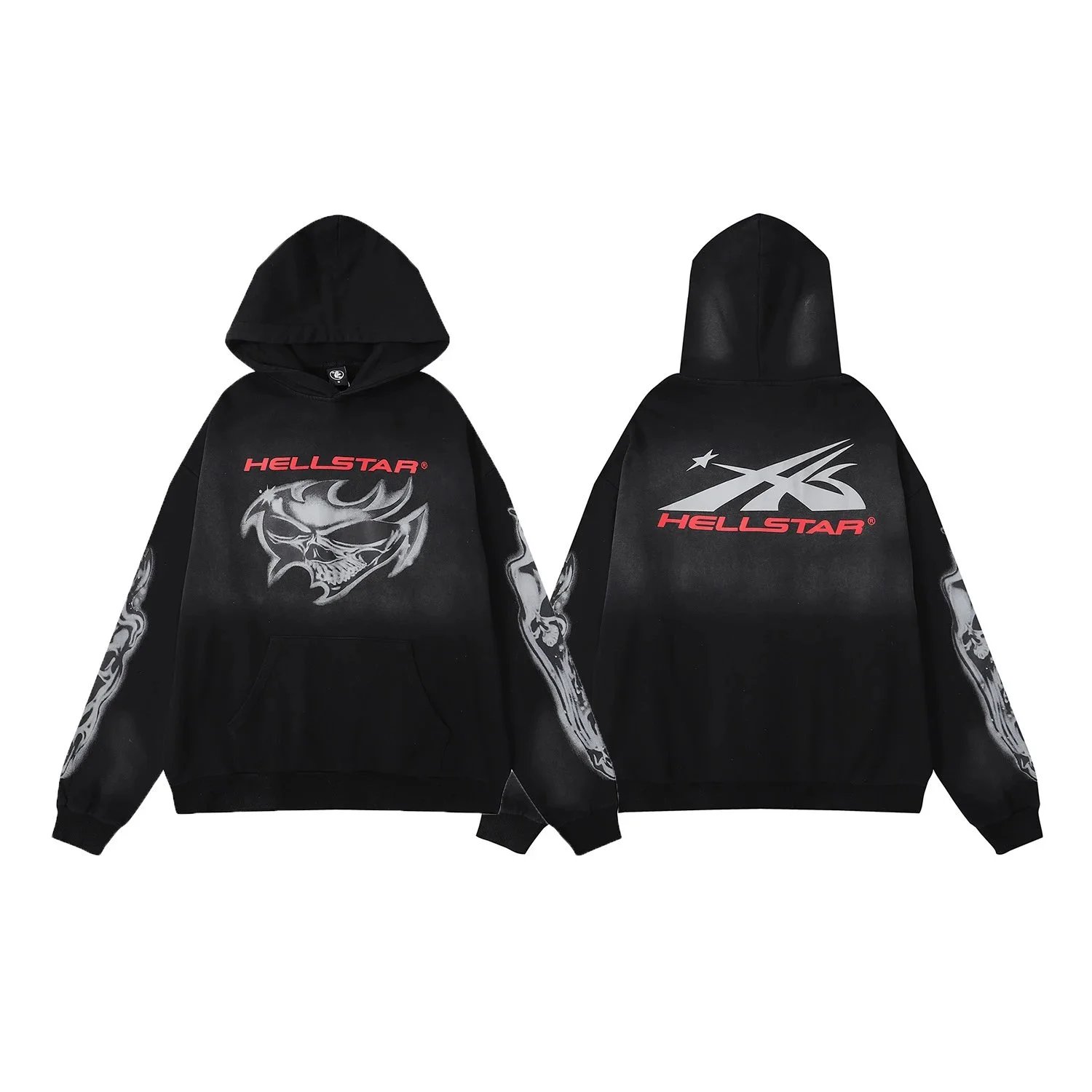 2211黑色洗水卫衣 2211黑色洗水卫衣