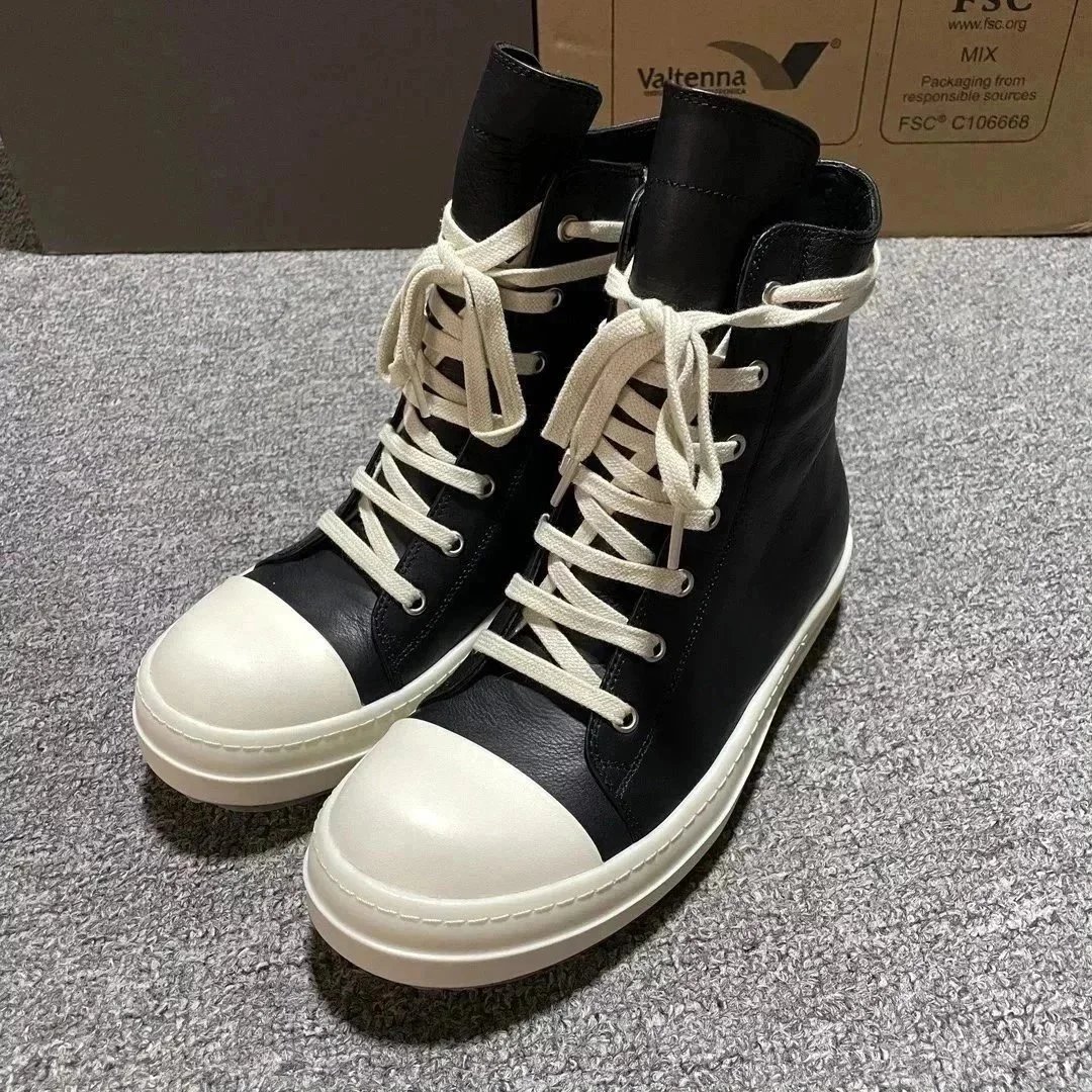 RO high-top black leather upper RO high-top black leather upper