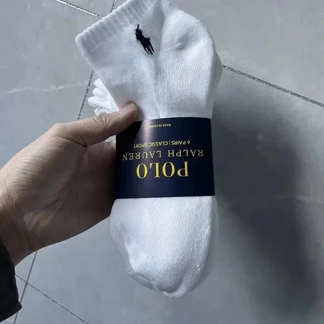 SIX PAIRS 白色船袜【毛巾底】 SIX PAIRS 白色船袜【毛巾底】
