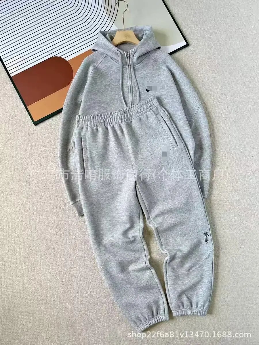 后背大勾套装-灰色 后背大勾套装-灰色